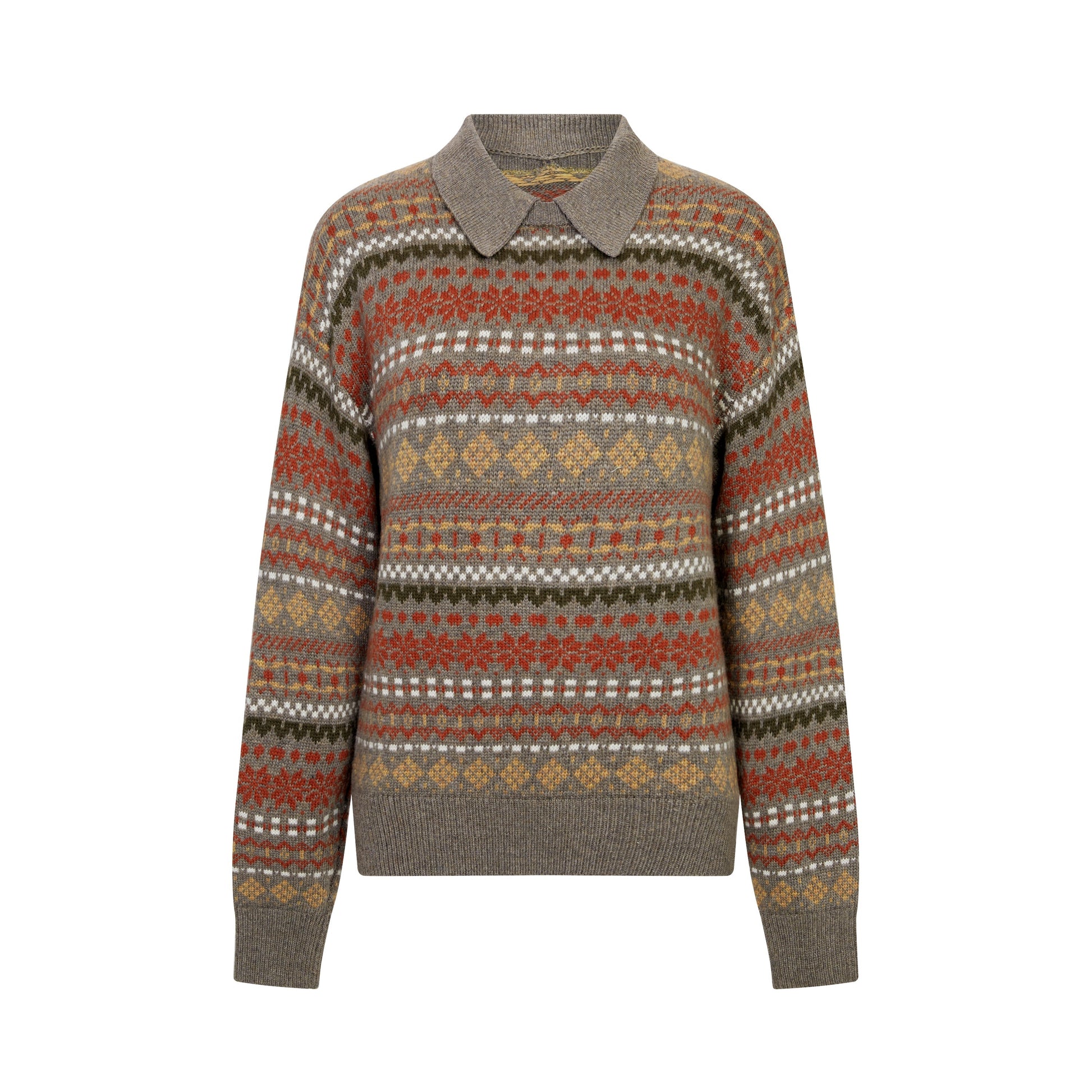 nordic retro pattern sweater