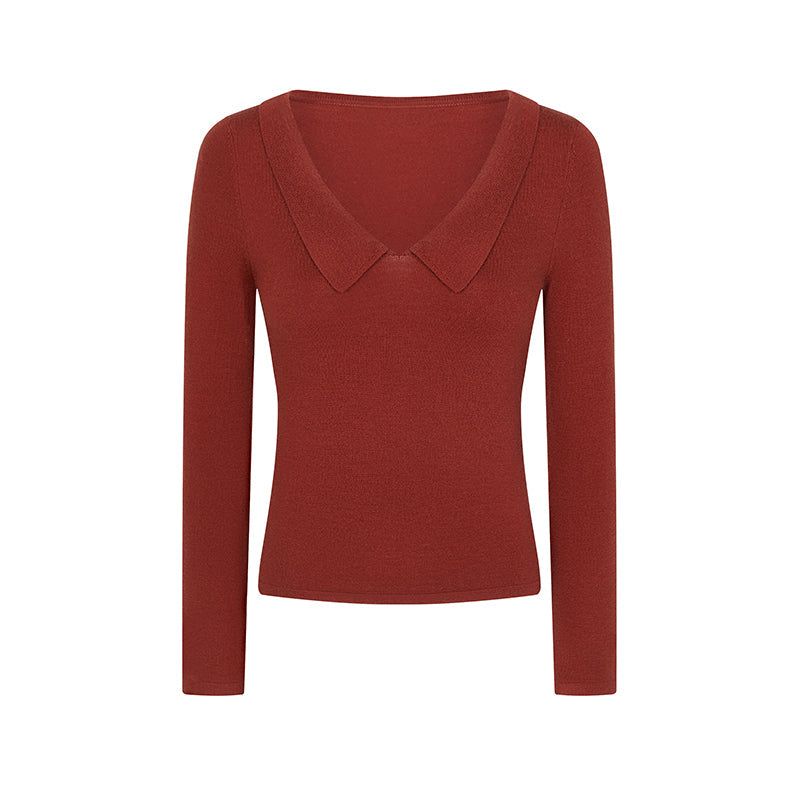 Lady's elegant slim knit